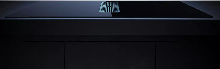 Индукционная варочная панель с вытяжкой Kuppersbusch KMI 8350.0 SR Stainless Steel