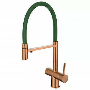 Смеситель для кухни EMAR ЕС - 7024GRN PVD Coppery