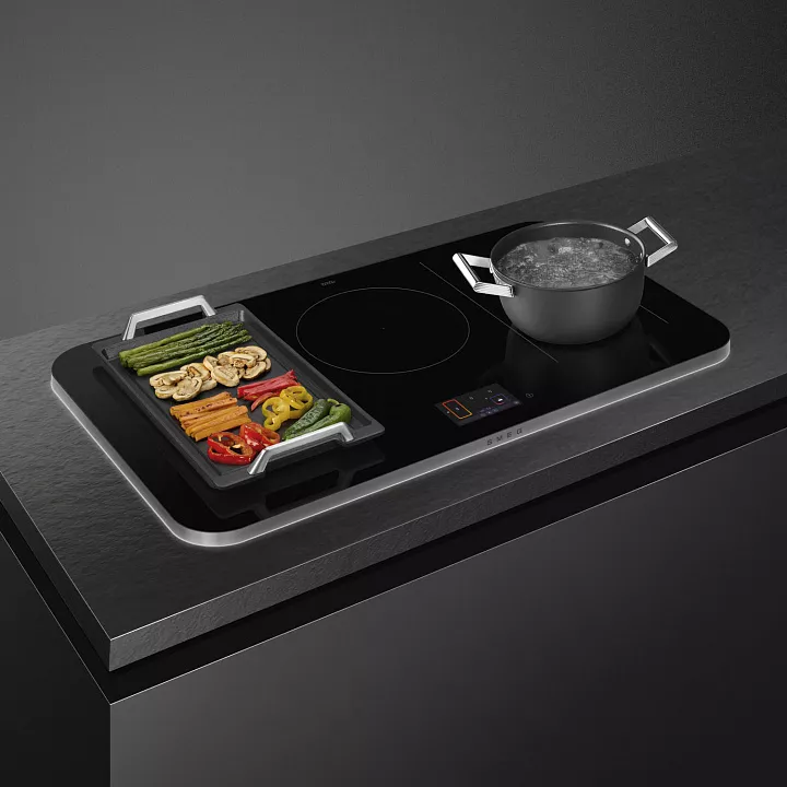 Индукционная варочная панель Smeg SISL7955X