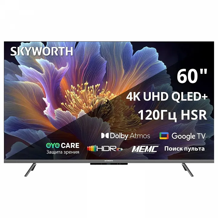 Телевизор Skyworth 60Q66H (2025) 60", 4K UHD, QLED