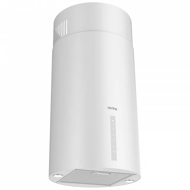 Островная цилиндрическая вытяжка Korting KHA 39970 W Cylinder