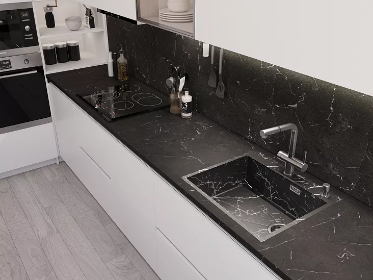 Кухонная мойка EMAR EMB-560(TOP) Black Elegant