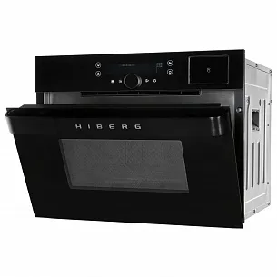 Компактный духовой шкаф с свч и паром HIBERG MS-VM 5115 B SMART