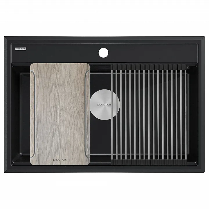 Кухонная мойка Paulmark STEPIA-MULTI SINK 80 BLM