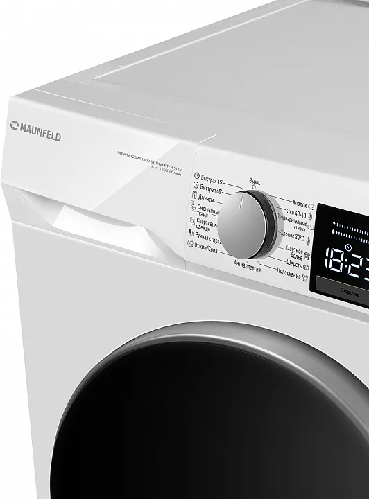 Стиральная машина MAUNFELD MFWM128WH300 ST INVERTER SLIM