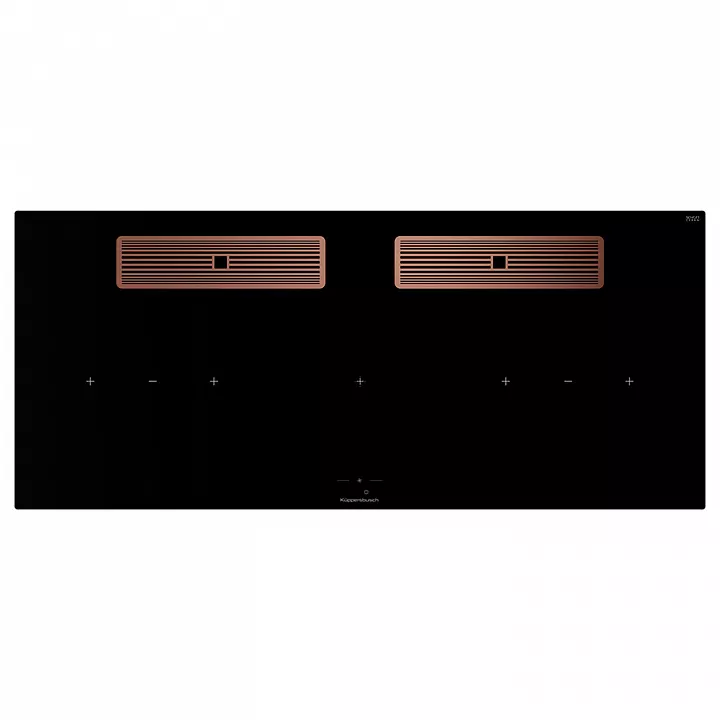 Индукционная варочная панель с вытяжкой Kuppersbusch KMI 12850.0 SR-S Copper