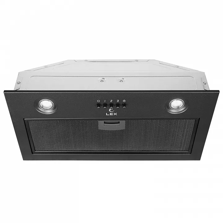 Полновстраиваемая вытяжка LEX GHOST 600 BLACK