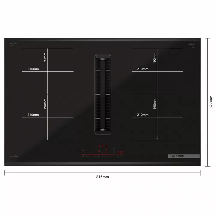 Индукционная варочная панель с вытяжкой BOSCH PVQ890H26E