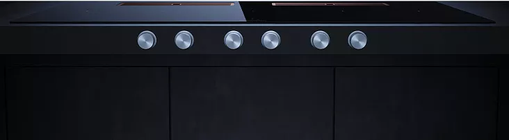 Индукционная варочная панель с вытяжкой Kuppersbusch KMI 12850.0 SR-E Copper