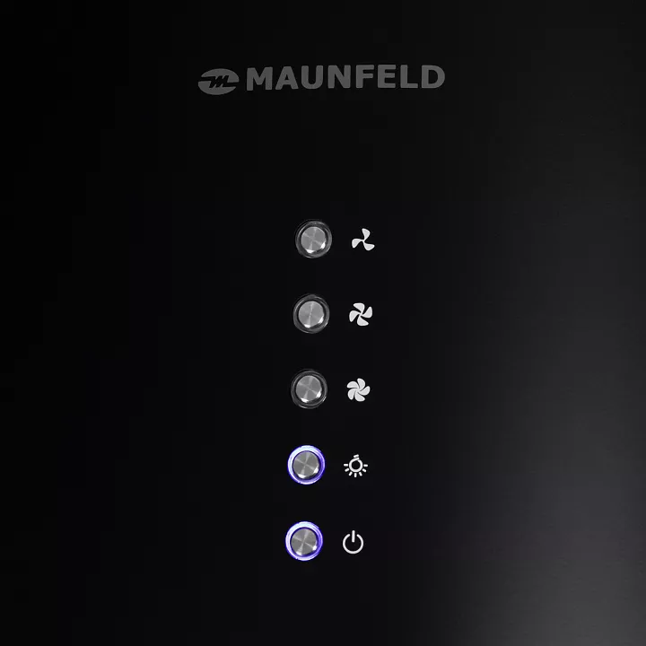 Островная цилиндрическая вытяжка MAUNFELD Lee Light Isla 35 Black