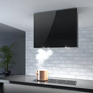 Островная прямоугольная вытяжка Falmec LAGUNA IS STEEL BLACK 60