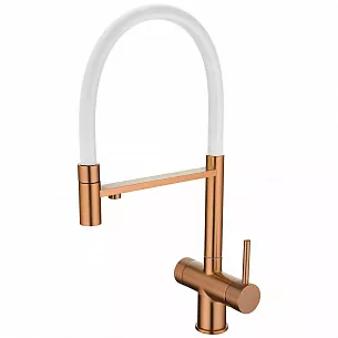 Смеситель для кухни EMAR ЕС - 7024WHT PVD Coppery