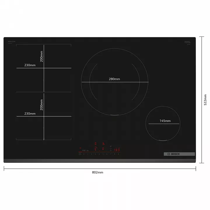 Индукционная варочная панель BOSCH PXE831HC1E