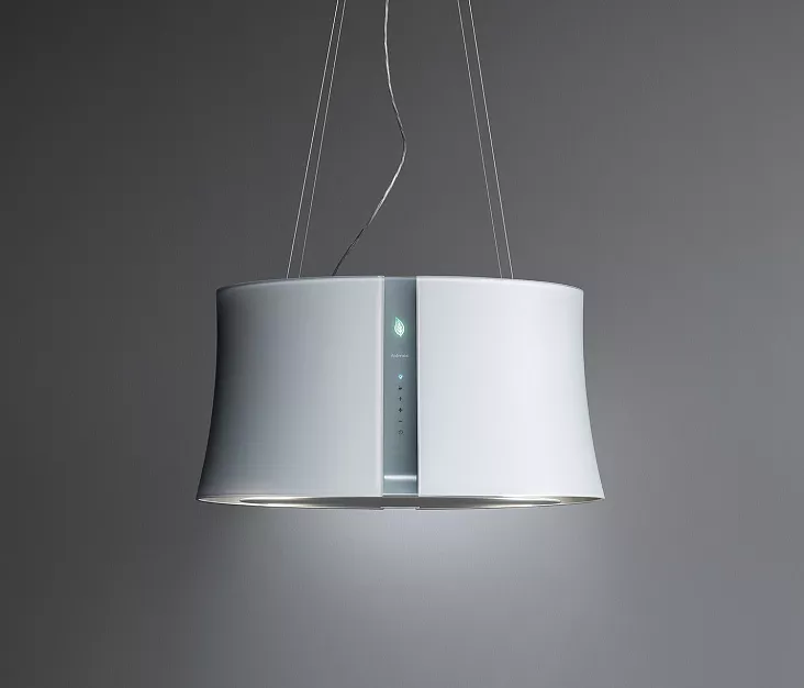 Островная вытяжка Falmec ZEPHIRO E.ION IS. GLASS WHITE 67