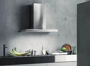 Т-образная вытяжка Falmec LUMINA NRS GLASS STEEL 120