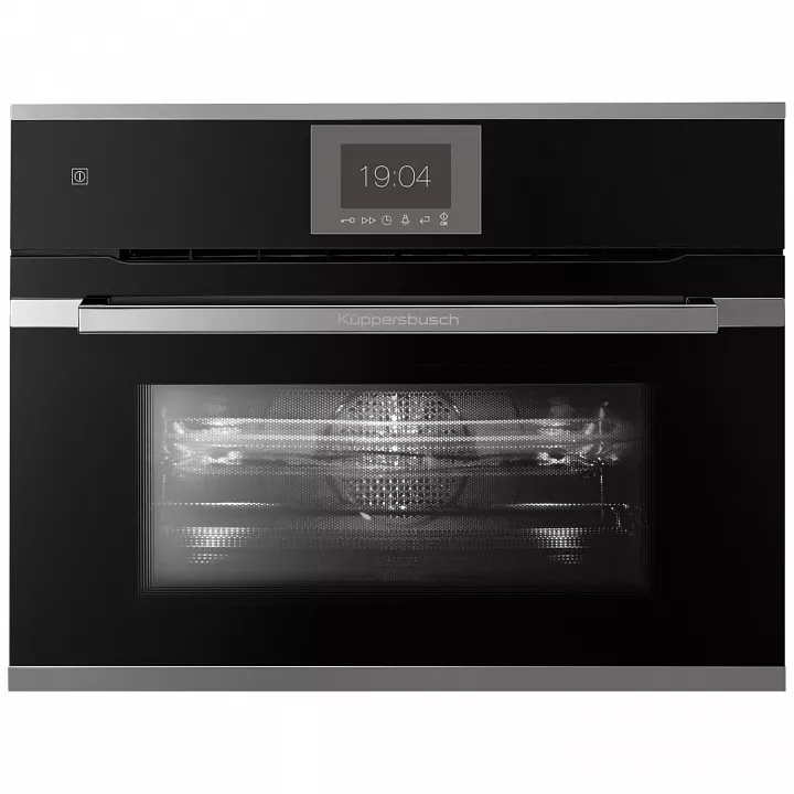 Компактный духовой шкаф с свч Kuppersbusch CBM 6550.0 S3 Silver Chrome