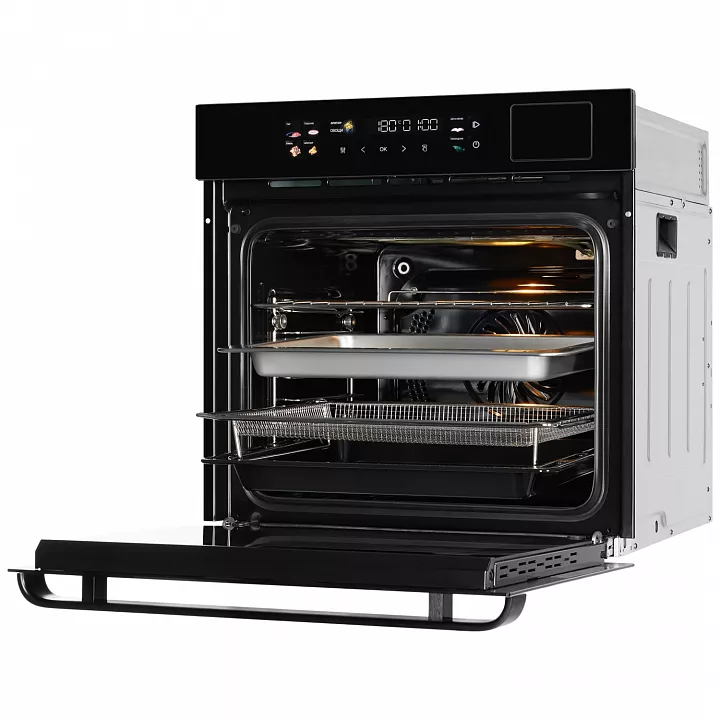Электрический духовой шкаф с паром HIBERG S-VMF 6515 B SMART