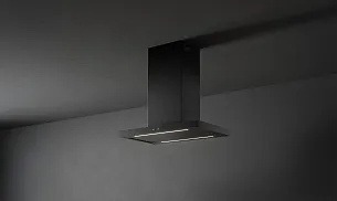 Островная Т-образная вытяжка Falmec PLANE ISOLA BLACK NRS 90 PLUS