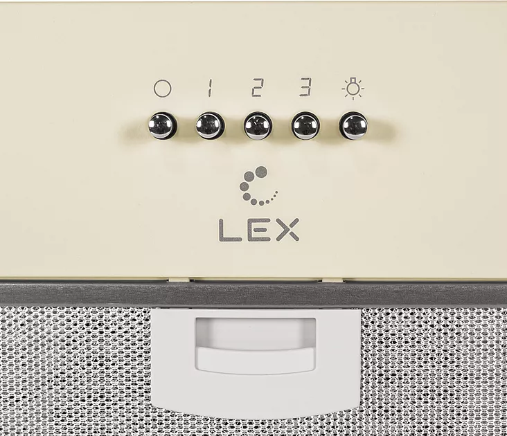 Полновстраиваемая вытяжка LEX GHOST 600 IVORY LIGHT