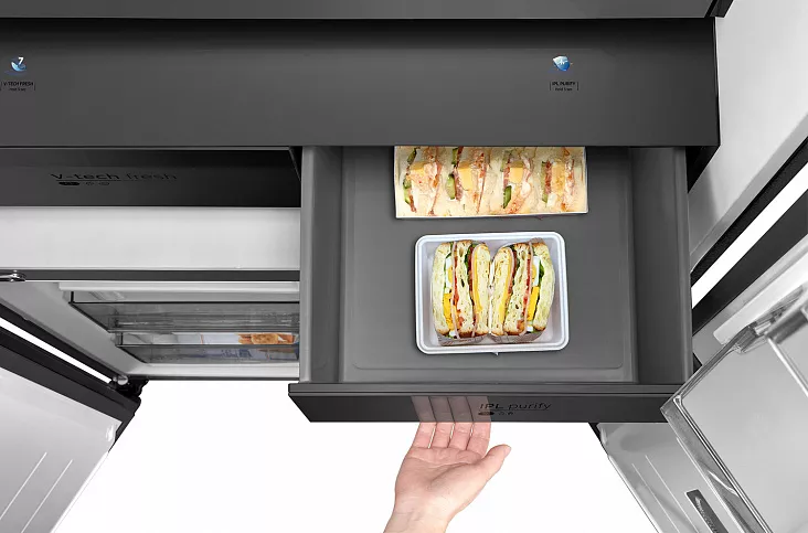Холодильник-морозильник Cross Door Midea MDRM706BIE70