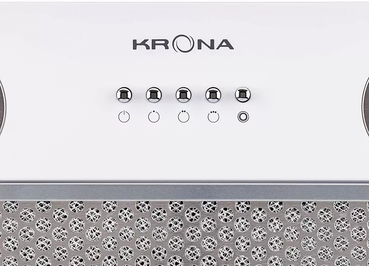 Полновстраиваемая вытяжка Krona SELINA 600 WHITE PB