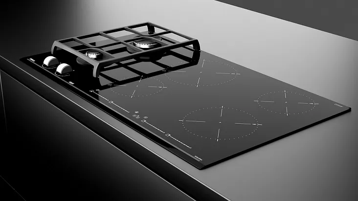 Комбинированная варочная панель Teka HYBRID JZC 96324 ABN BLACK