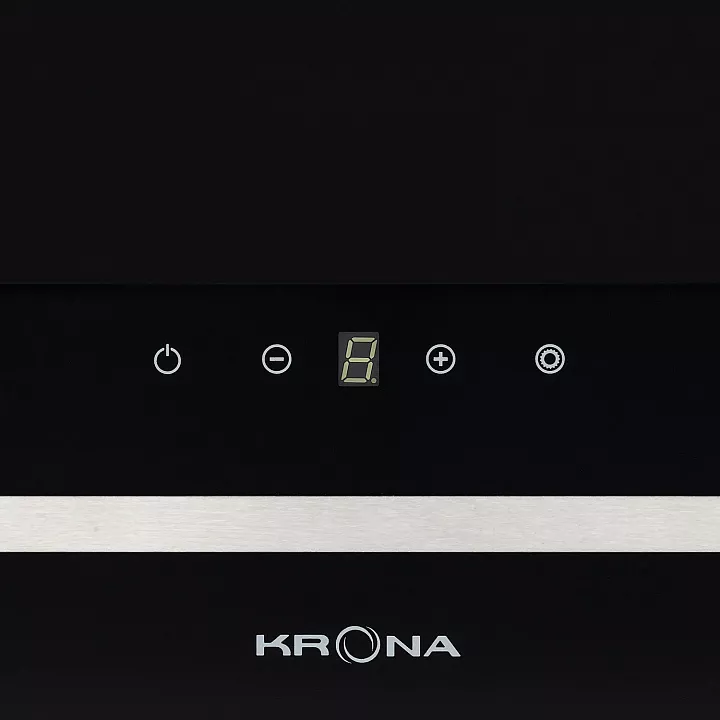 Вертикальная вытяжка Krona DOMENIKA 600 BLACK/INOX S