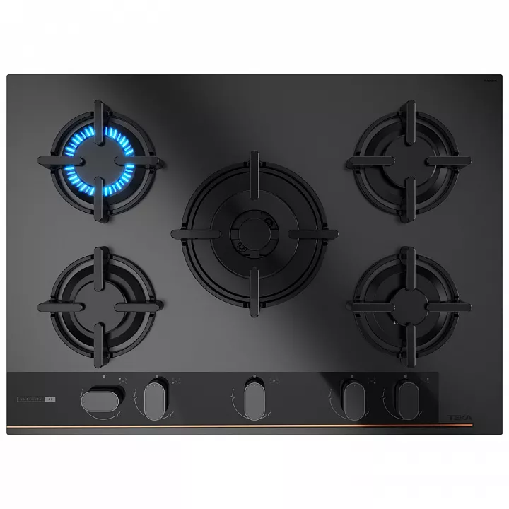 Газовая варочная панель Teka GBC 75-G1 GBN Infinity Matt Black