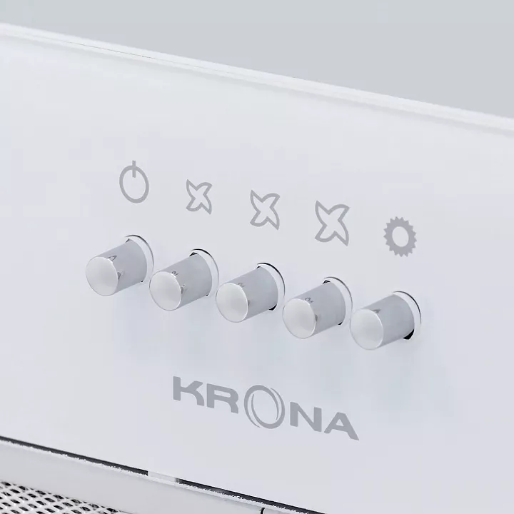 Полновстраиваемая вытяжка Krona ARVEN 500 WHITE PB V2