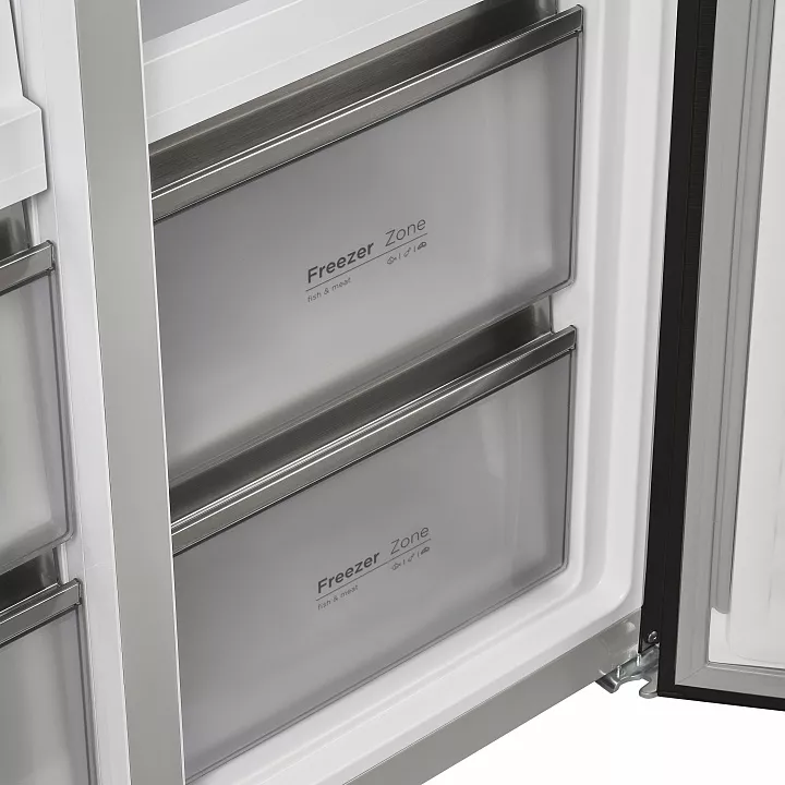 Холодильник-морозильник Cross Door MAUNFELD MFF190NFDBG Matt Inverter