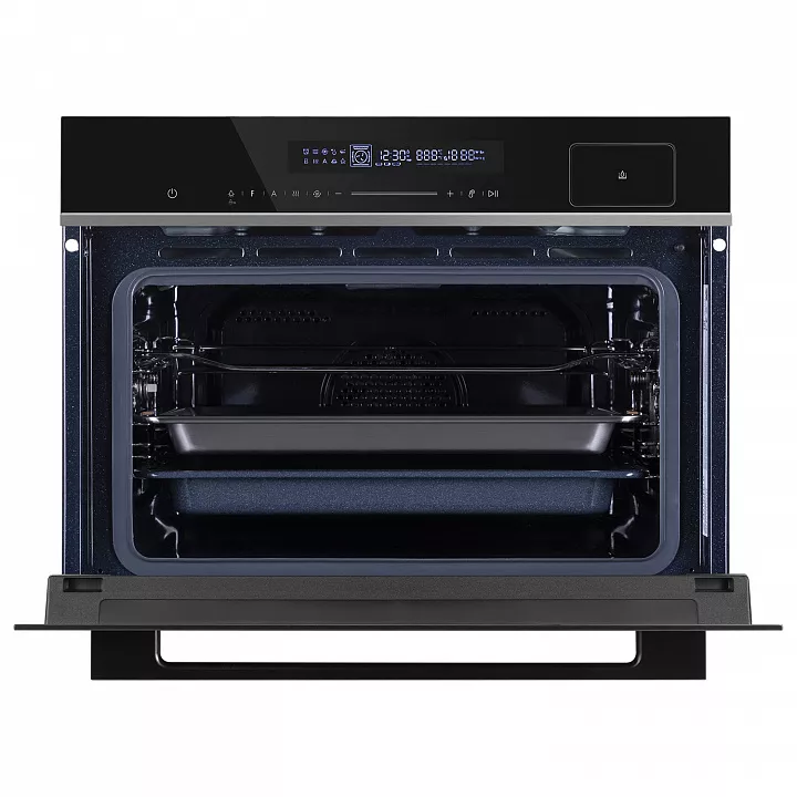 Компактный духовой шкаф с паром MAUNFELD MCMO5016STGB