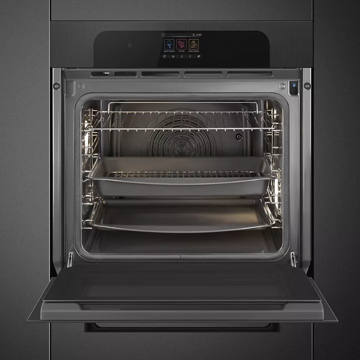 Электрический духовой шкаф с паром Smeg SOP6204S2PB