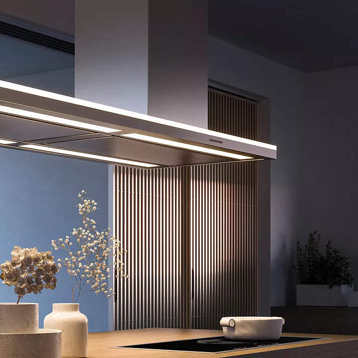 Островная Т-образная вытяжка Falmec LUMEN ISOLA NRS 175 DX