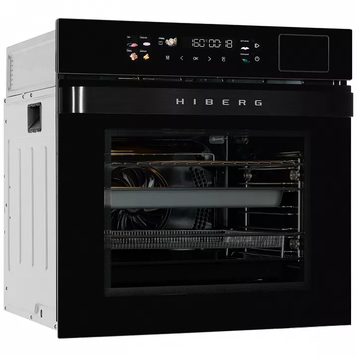 Электрический духовой шкаф с паром HIBERG S-VMF 6515 B SMART