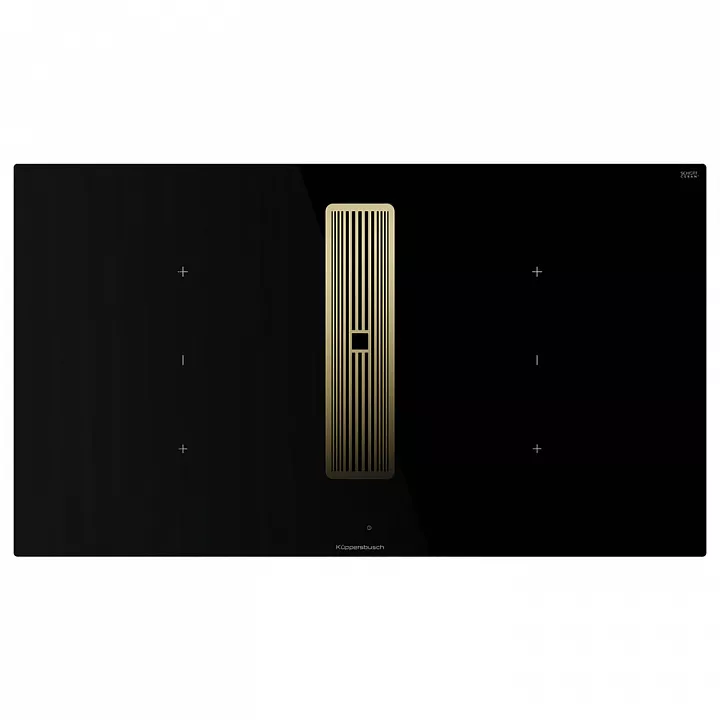 Индукционная варочная панель с вытяжкой Kuppersbusch KMI 9350.0 SR Gold