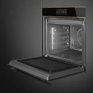Электрический духовой шкаф с свч и паром SMEG SO6606WAPNR