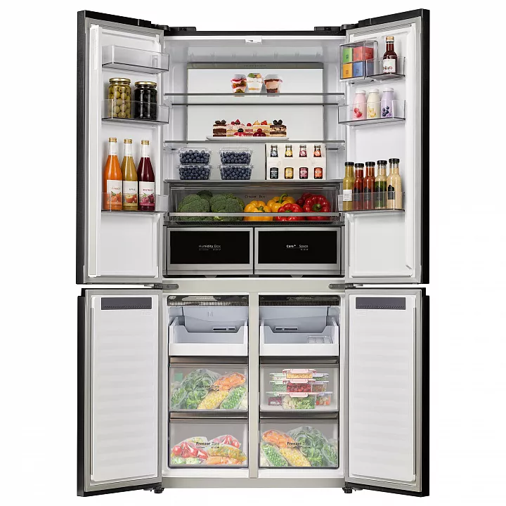 Холодильник-морозильник Cross Door MAUNFELD MFF190NFDBG Matt Inverter