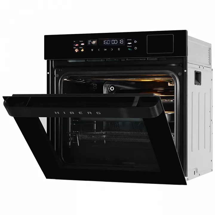 Электрический духовой шкаф с паром HIBERG S-VMF 6515 B SMART