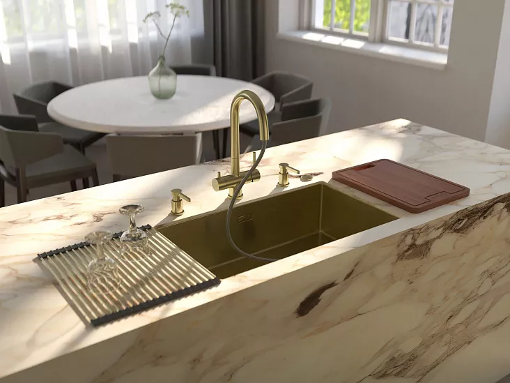 Смеситель для кухни OMOIKIRI Akita-S-LG