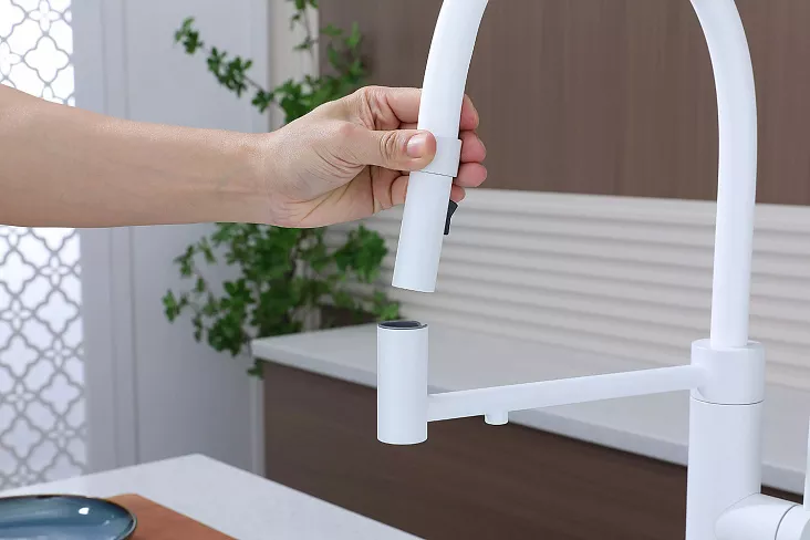 Смеситель для кухни Paulmark GANYMEDE WH