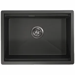 Кухонная мойка GRANULA KS-6045U, Черный матовый