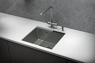 Кухонная мойка GRANULA KS-5045U, Сталь матовая