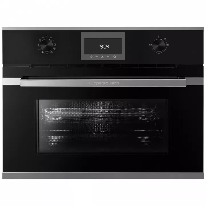 Компактный духовой шкаф с свч Kuppersbusch CBM 6330.0 S3 Silver Chrome