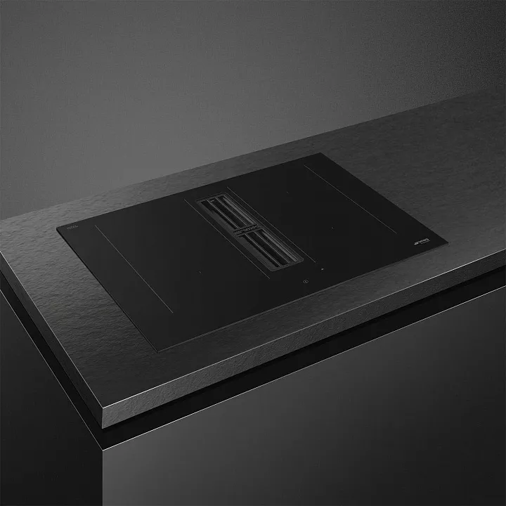 Индукционная варочная панель с вытяжкой Smeg HOBD472D2