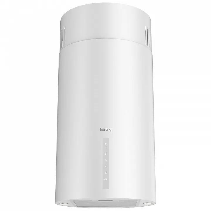 Островная цилиндрическая вытяжка Korting KHA 39970 W Cylinder