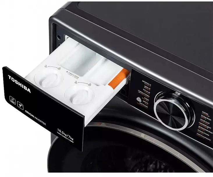 Стирально-сушильная машина TOSHIBA TWD-T25BZU115MWRU(MG)
