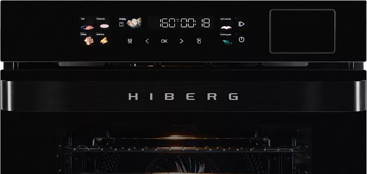Электрический духовой шкаф с паром HIBERG S-VMF 6515 B SMART