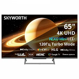 Телевизор Skyworth 65X67H (2025) 65", 4K UHD, QLED
