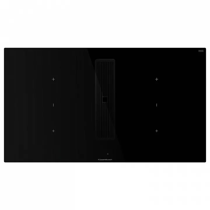 Индукционная варочная панель с вытяжкой Kuppersbusch KMI 9350.0 SR Black Chrome