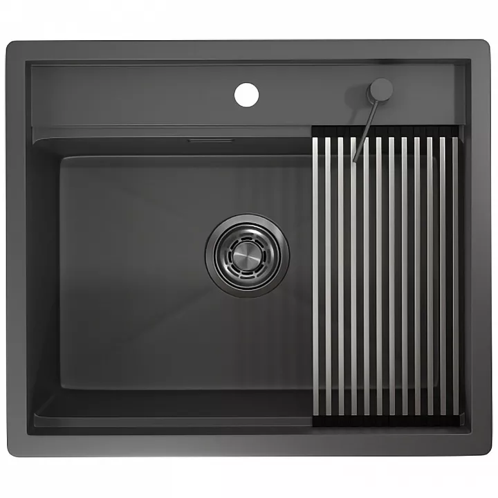 Кухонная мойка GRANULA KS-6051, Графит матовый